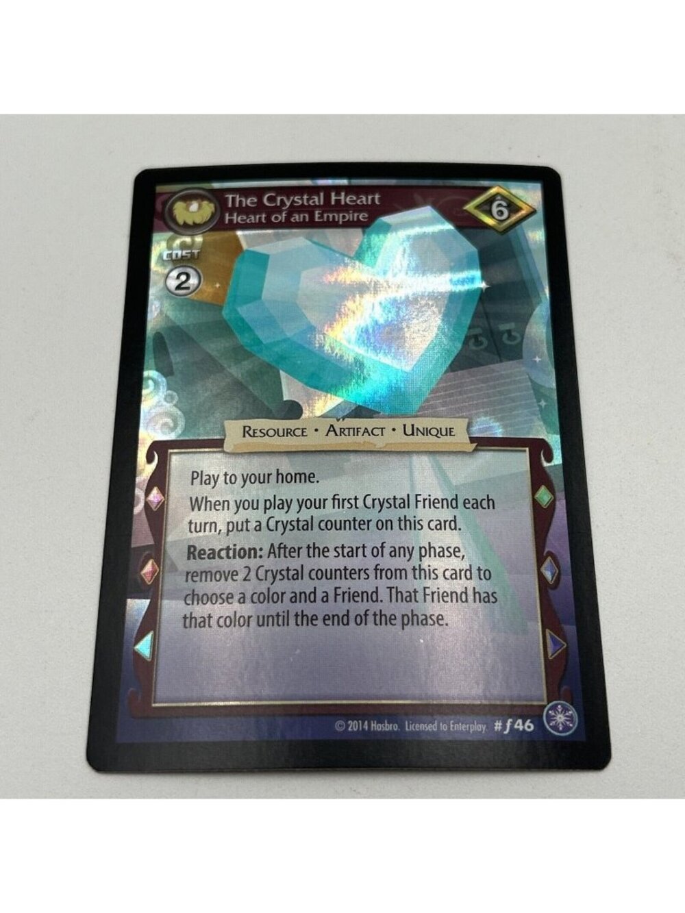 MLP The Crystal Heart, Heart Of An Empire Cards #F46 Foil Card 2014 Hasbro RARE
